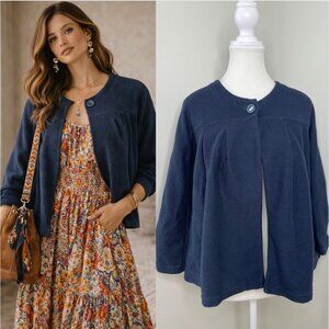 Anthropologie Saturday Sunday Ribbed Single Button Cardigan XS